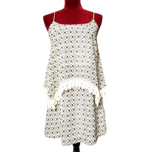 Wish black & white mini dress